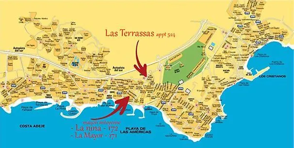 La Mayor Bungamerica Au Bord De L'Ocean Residentiel Playa de las Americas  Semesterbostad Playa de las Americas (Tenerife)